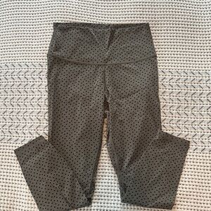 Everlane Gray Polka Dot Leggings